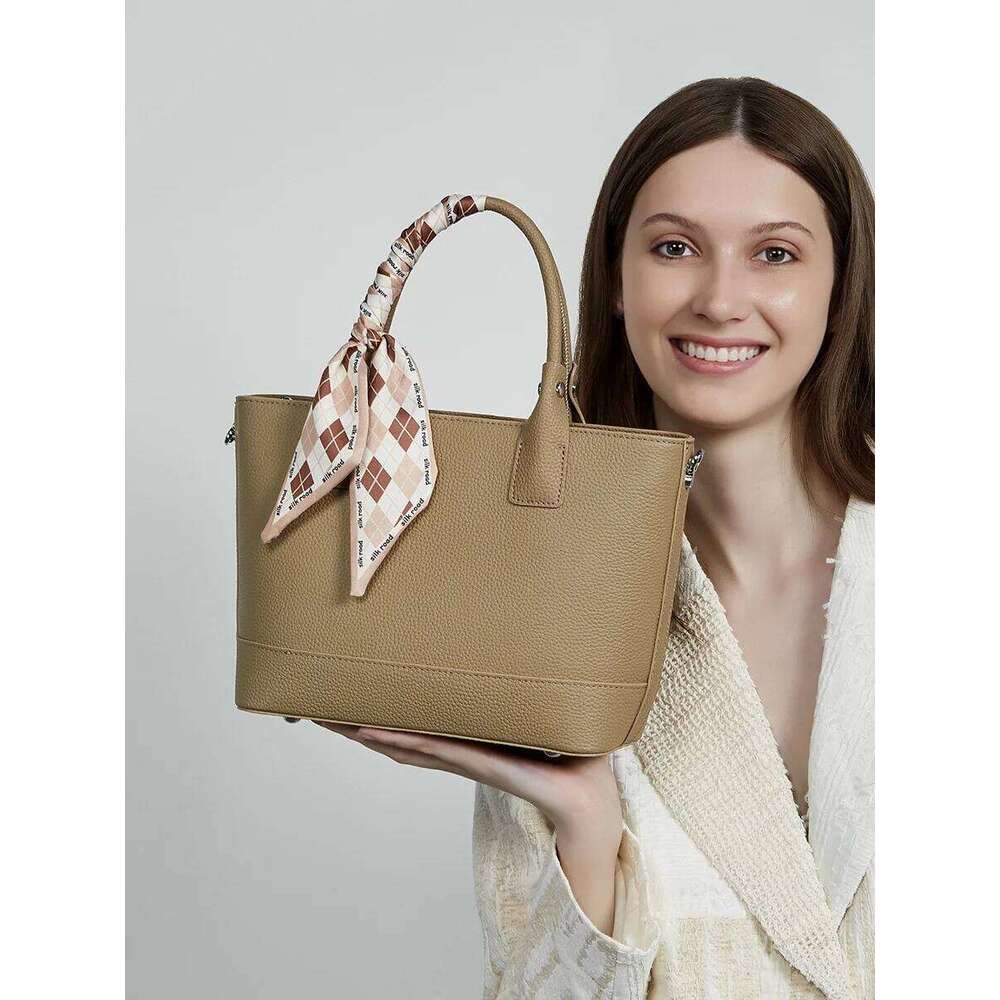 Bags Designer Genuine Women's Handbag New Niche Design Top Leather Simple And Fashionable Commuter One-Shoulder Crossbody Bag