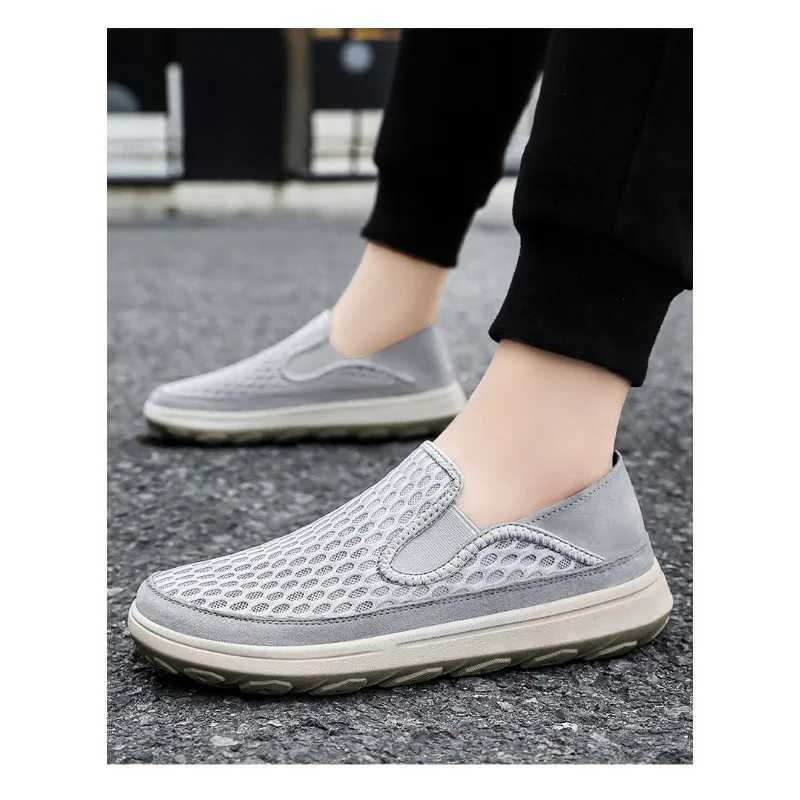 New Mens Breathable Sports Sneakers Cloth Shoes Spring Casual Slip-On Lightweight Cfortable Non-Slip Walking Shoes for Men Y250707