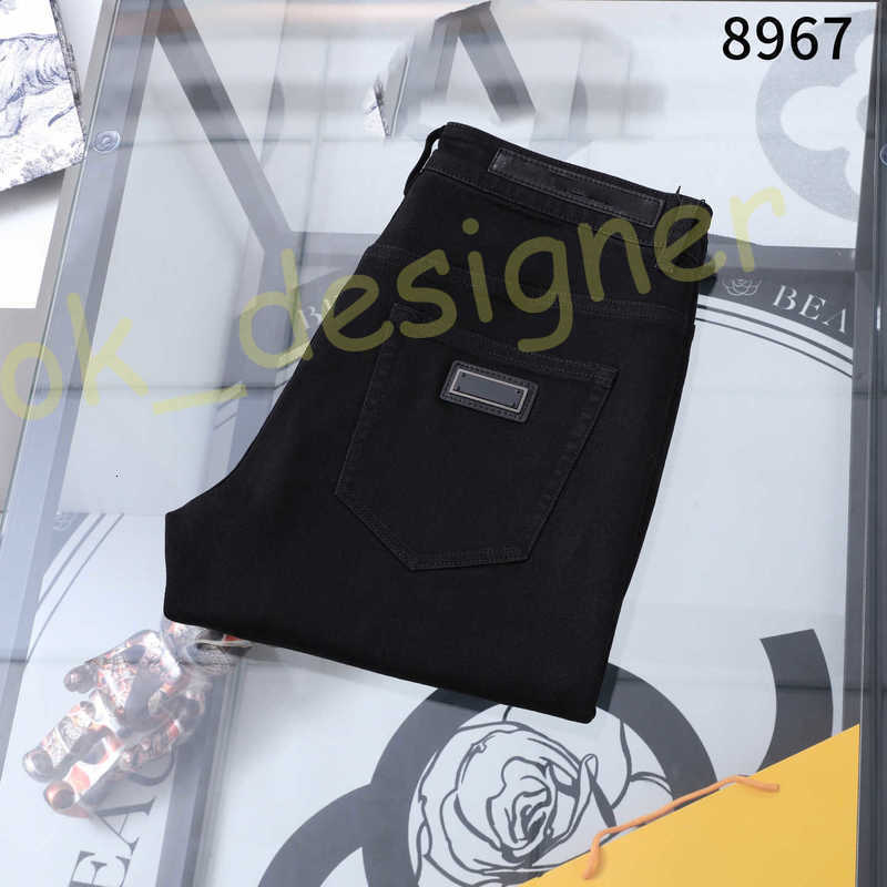 Mens Designer Jeans mirror quality brand Pattern Printed Fashion Hip Hop Designer Packets Embroidery Cattle Denim Jeans For Mens High Street Jeans Size 29-40
