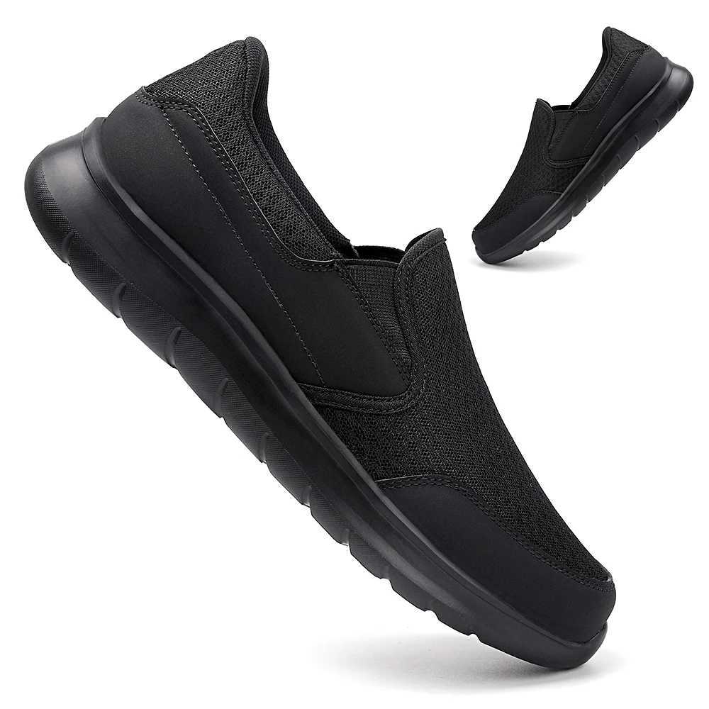 Plus Size Mens Breathable Slip On Classic Shoes Cfy Casual Durable Lightweight Walking Shoes Y250707