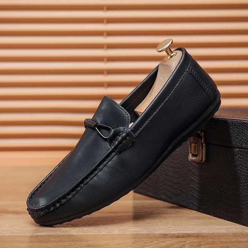 Leather Mens Loafers Fion Walking Shoes Cfy Man Drive Flats Classic Style Men Casual Shoes M Footwear Y250707