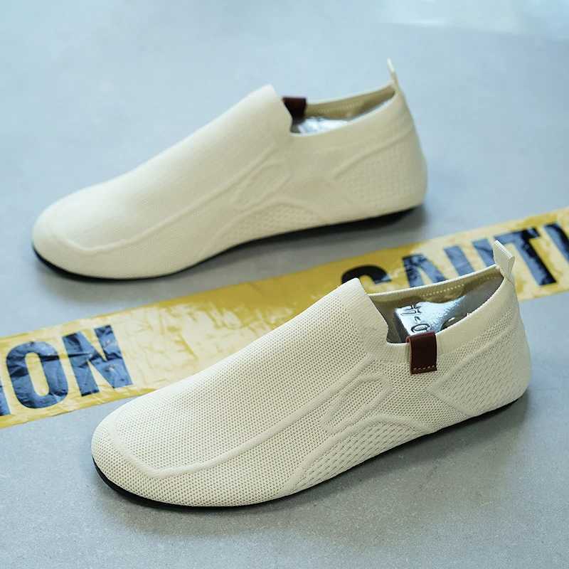 YRZL Lightweight Breathable Loafers Men Thin Bott Summer Anti-Slip Mesh Casual Shoes Cfortable Driving Walking Off Mens Y250707