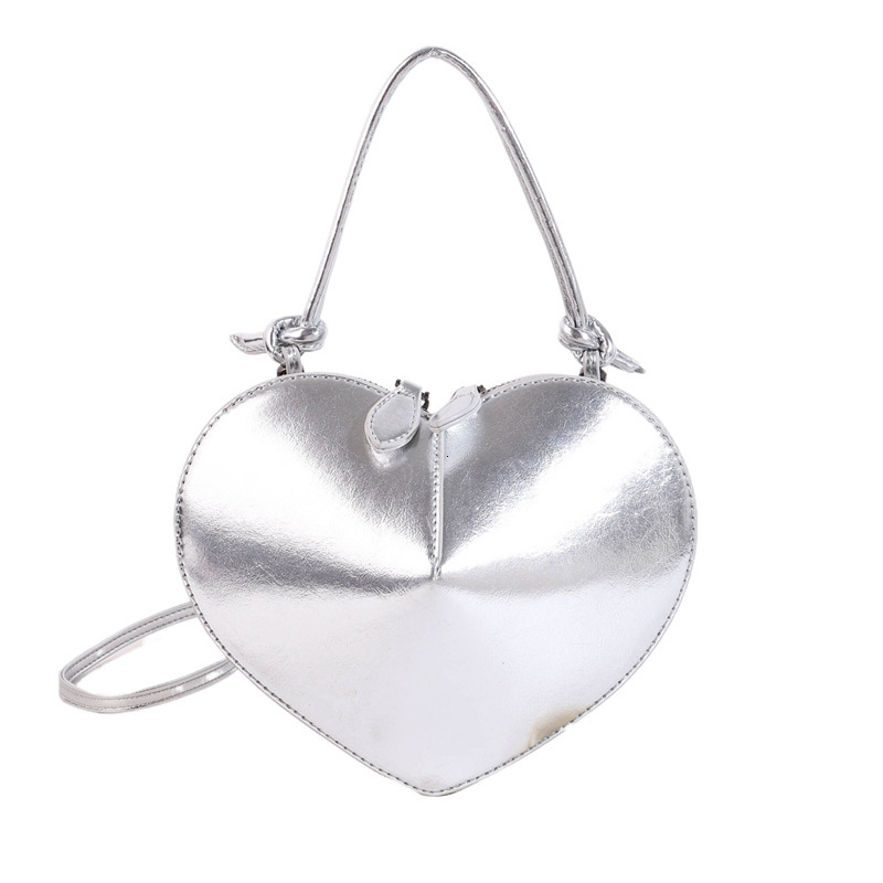 Free Shipping Designer New Super Popular Heart-shaped Love Bag Stylish Handbag Solid Color Small Peach Heart Shoulder Crossbody Phone Bag Luxury Women