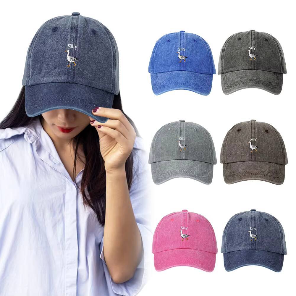 Embroidered Silly Goose Golf Adjustable Vintage Outdoor Camping Hat Mom Dad Baseball Cap for Men and Women ddmythur