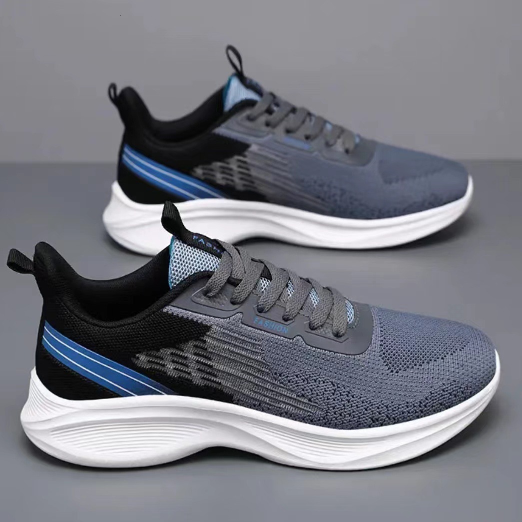 2025 Men's Sneakers Summer Mesh New Breathable Soft Sole Versatile Lightweight Casual Non-Slip Running Shoes for Students