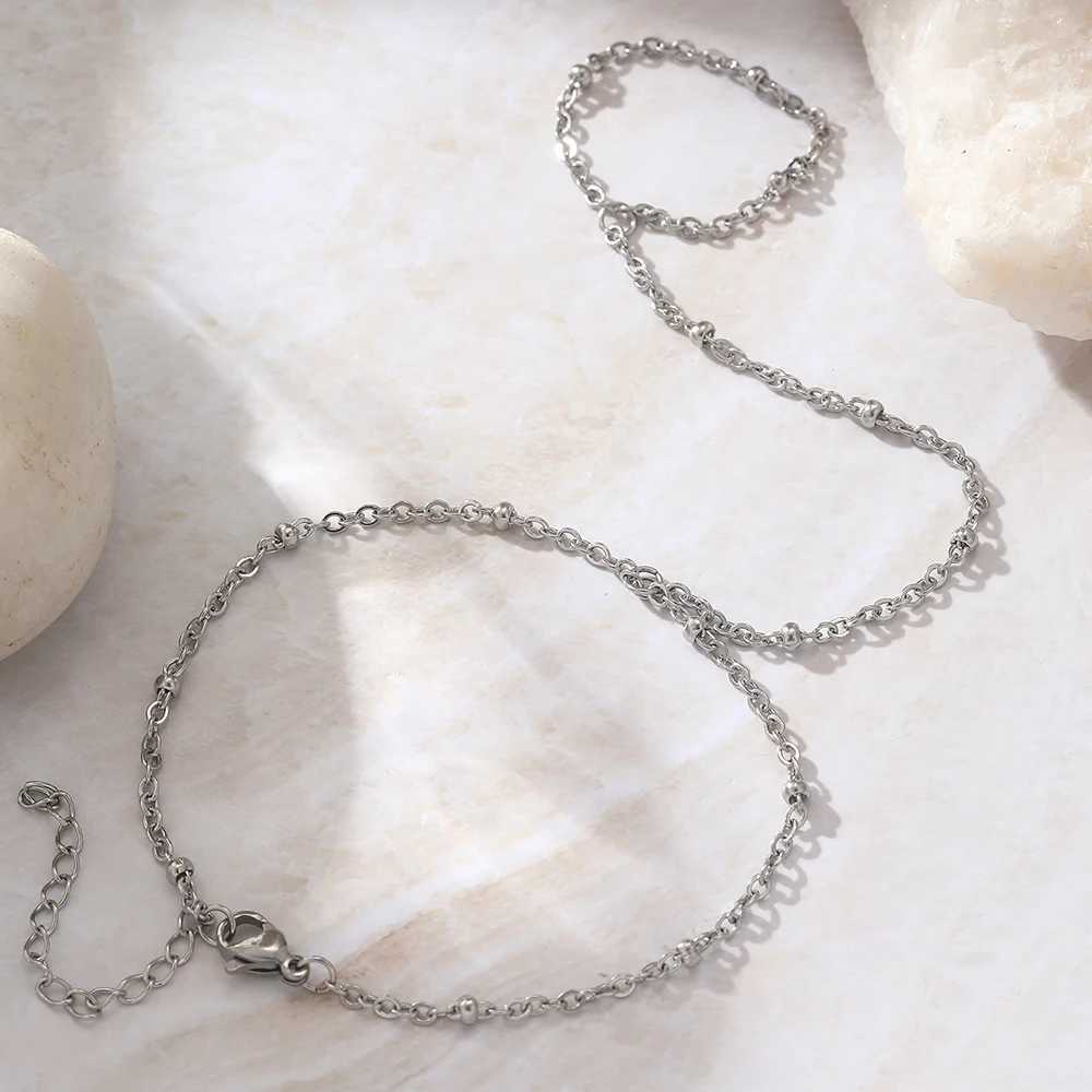 Stainless Steel Bracelets Personality Design Beaded Finger Chain Minimalist Bracelet for Women Jewelry Best Friend Gifts New XJ250707