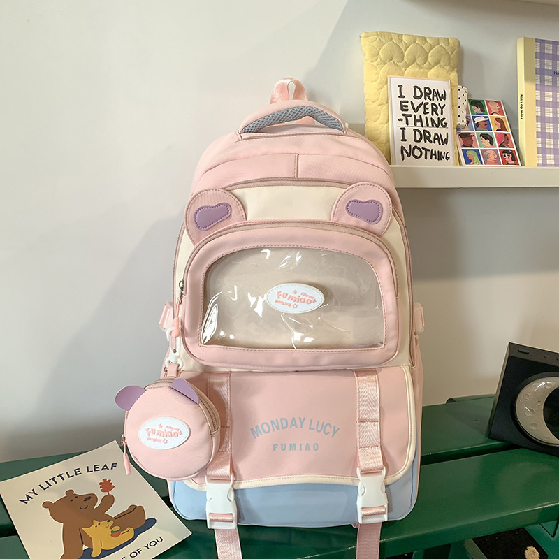 Free shipping designer High-Quality Backpack for Women Korean Style Ins College Versatile Middle and High School Student Large Capacity Backpack