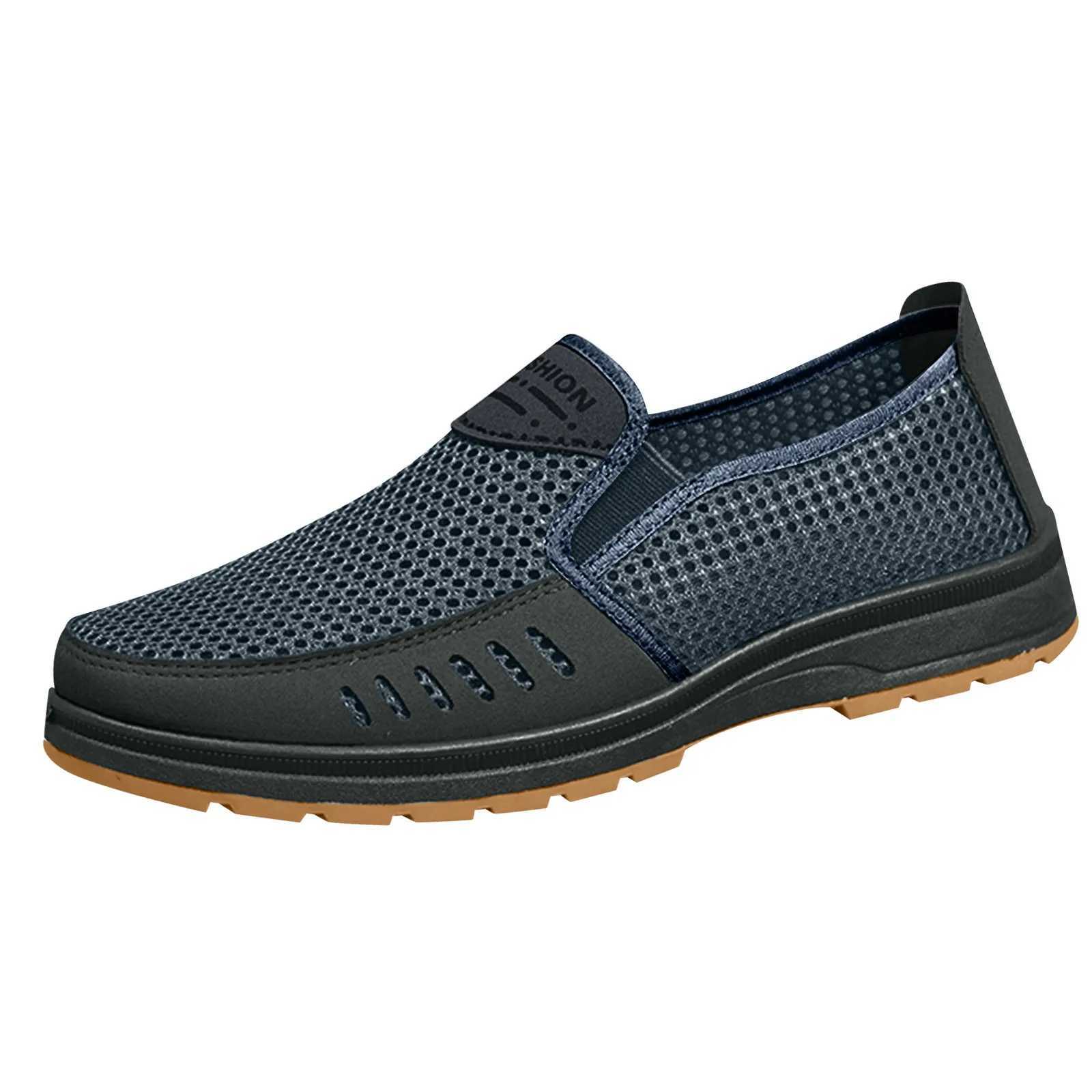 Men Casual Shoes Breathable Mesh shoes men Non-slip Super Light Flats Spring Summer M Shoes Zapatos Planos Y250707