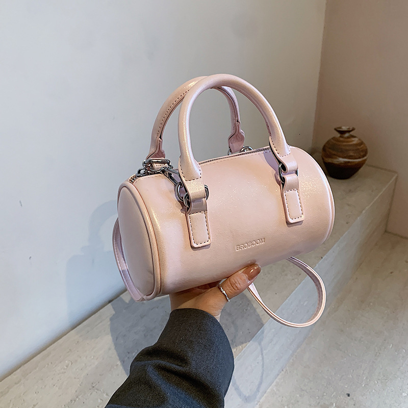 Free shipping designer Summer Yellow Super Hot Cylinder Bag Women 2025 New Light Luxury Niche Design High-end Pillow Crossbody Bag