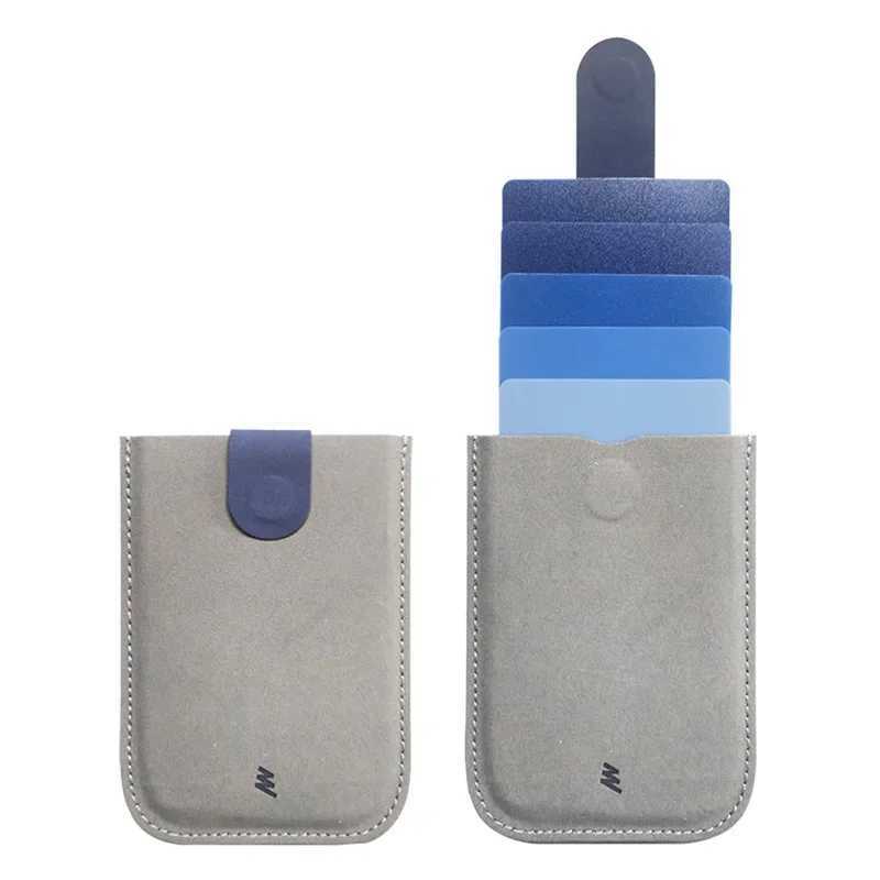 DAX V1 V2 V3 RFID Leather ID Card Holder Minimalist Portable Wallet for Men And Wen Bank Cover Mey Purse Y250707