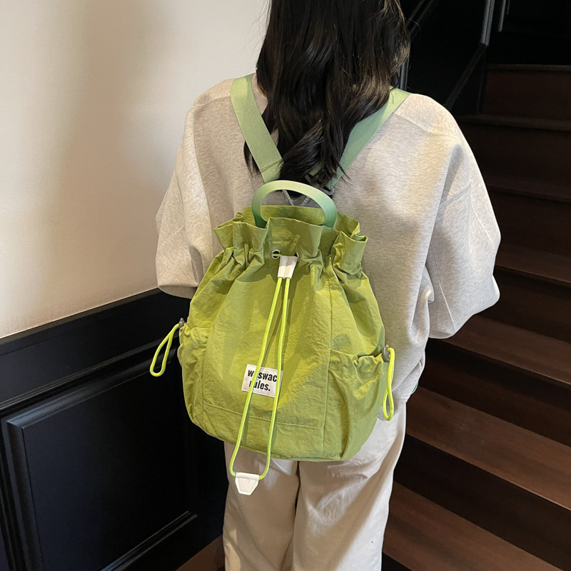 Free shipping designer Summer Green Backpack for Women 2025 New Fashion Versatile Travel Commuter Backpack Casual School Bag Ins