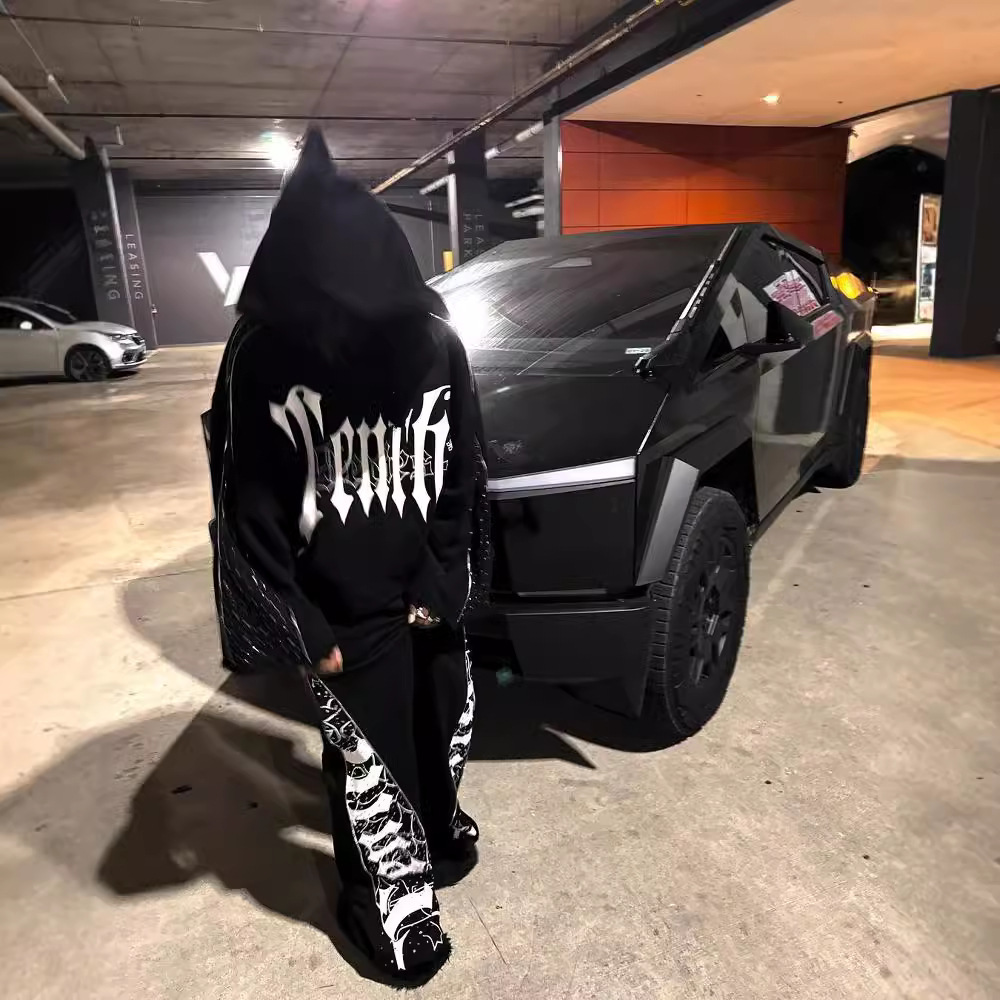 Men's Jackets Tenthseries Y2K Coats Mens Womens Hip Hop Letters Patch Print Oversized Casual Clothes
