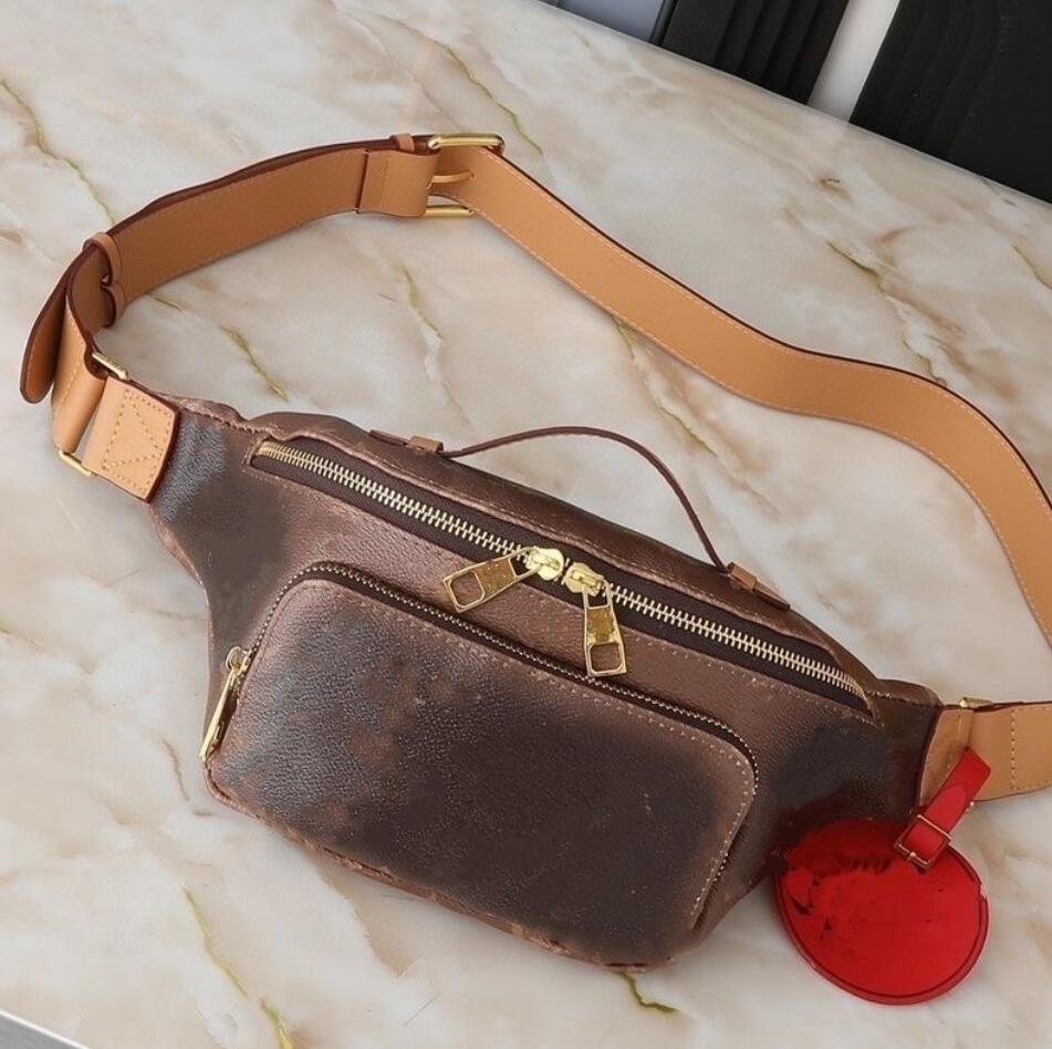 2025 High Rise Bumbag Designer Waist Bag Crossbody Bag sling bag Fanny pack Brown Flower Mens Bags Leather Crossbody Purses 46784 46837 14353