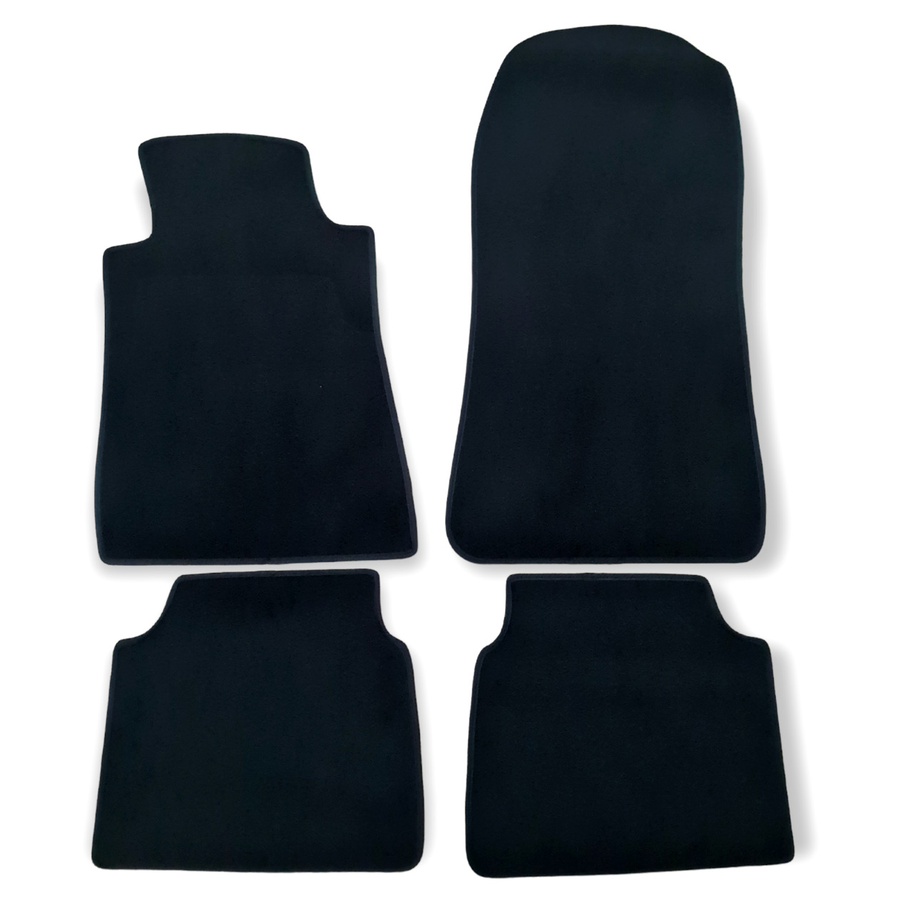 Car Floor Mats Velour For Mercedes C Class 190 W201 Auto Liners Waterproof Black