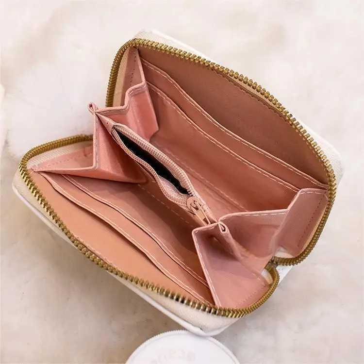 flower Embroidered Wen Short Wallet Zipper Chinese Style Purse Ladies Small Cluh Card Holder Pu Leather Fem Coin Purse Y250707