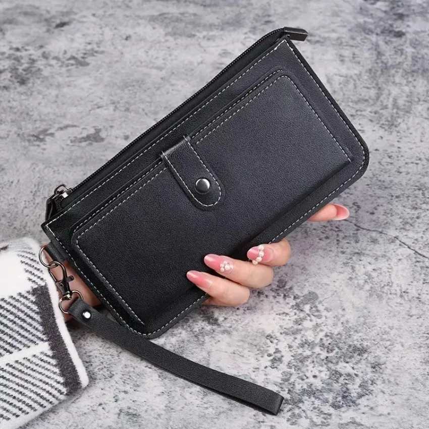 1 Pcs New PU Leather LG Mti-card Positi Cluh Buckle Zipper Student Wallets Mens Wallet Multi-functional Fi New Y250707