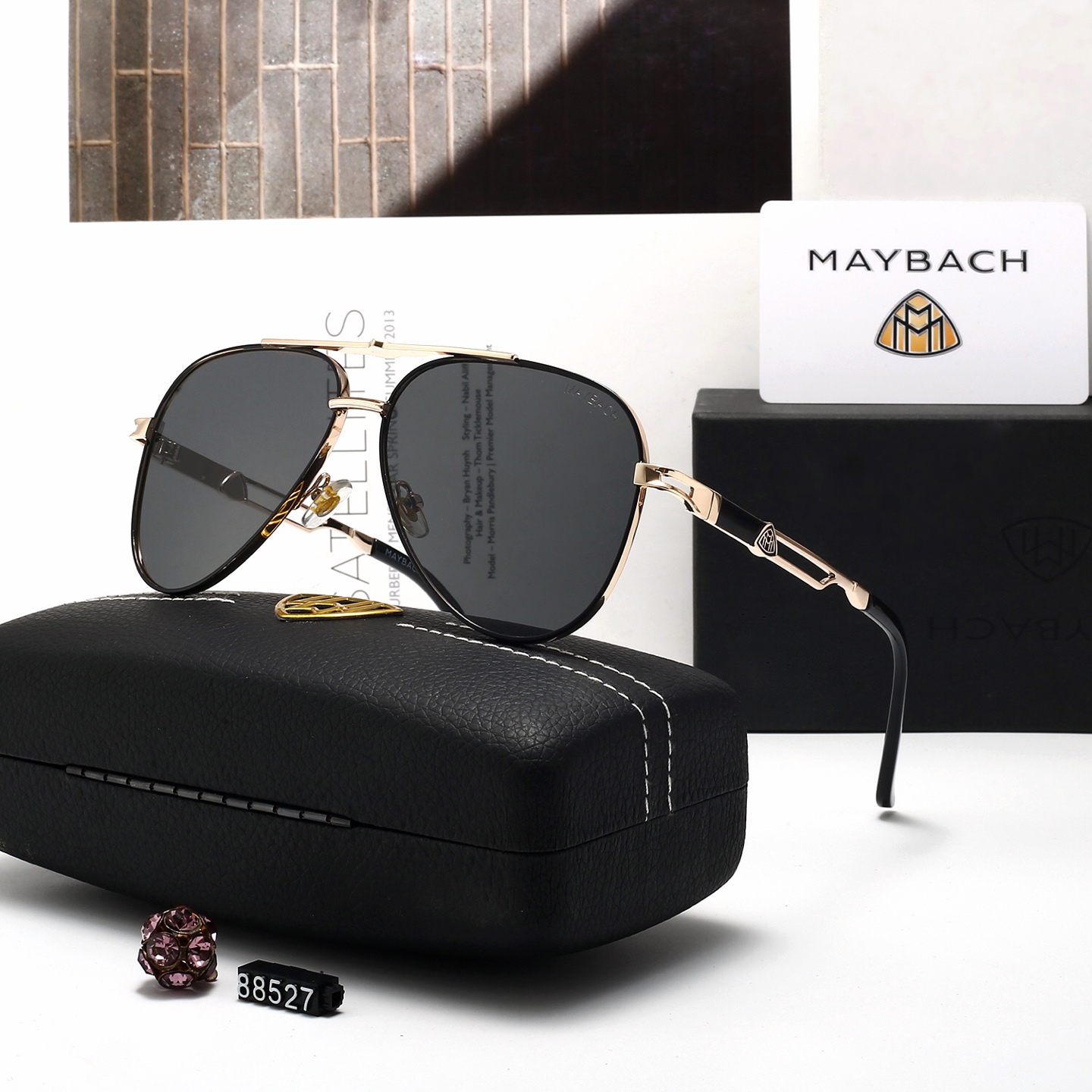 Maybach Sunglasses Classic Business Men's High End Metal Polarized Sunglasses Fashion Sunglasses Outdoor Touring Driving Mirror 38527