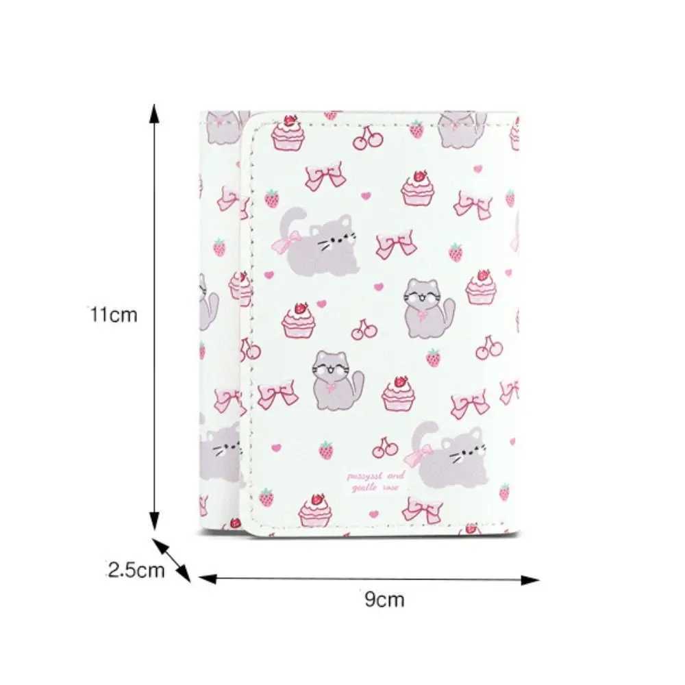 ute Tsarto Kitty Boknot Short Wallet High Quality PU Leather Coin Purse Wen Girl May Bag Card Holder Gift Y250707