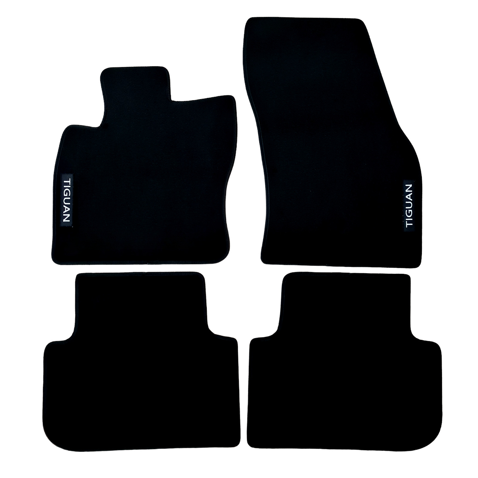 Car Floor Mats Velour For VW Tiguan Waterproof Black Carpet Rugs Auto Liners New