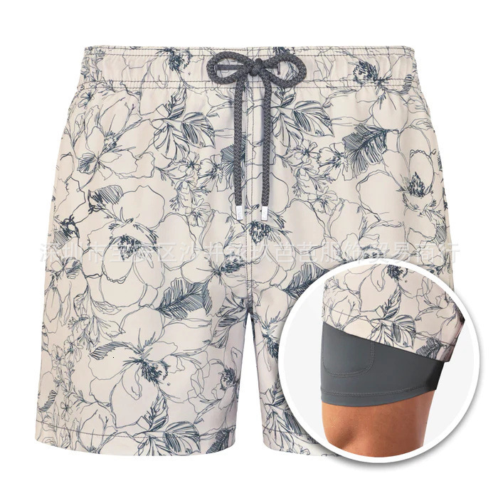Designer's 2025 Summer Men's Beach Shorts Sports Printed Double Layer Shorts With Pocket And Drainage Features Product Upgrade Free Shipping