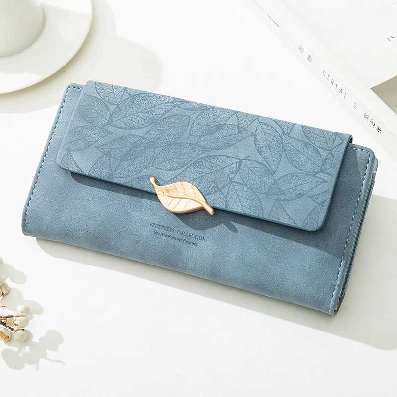 Purse Fem Niche Design Simple LG Mobile Phone Bag Frosted Leaf Mens Purse 2023 New Trend All-Mahing Wallet Wen Y250707