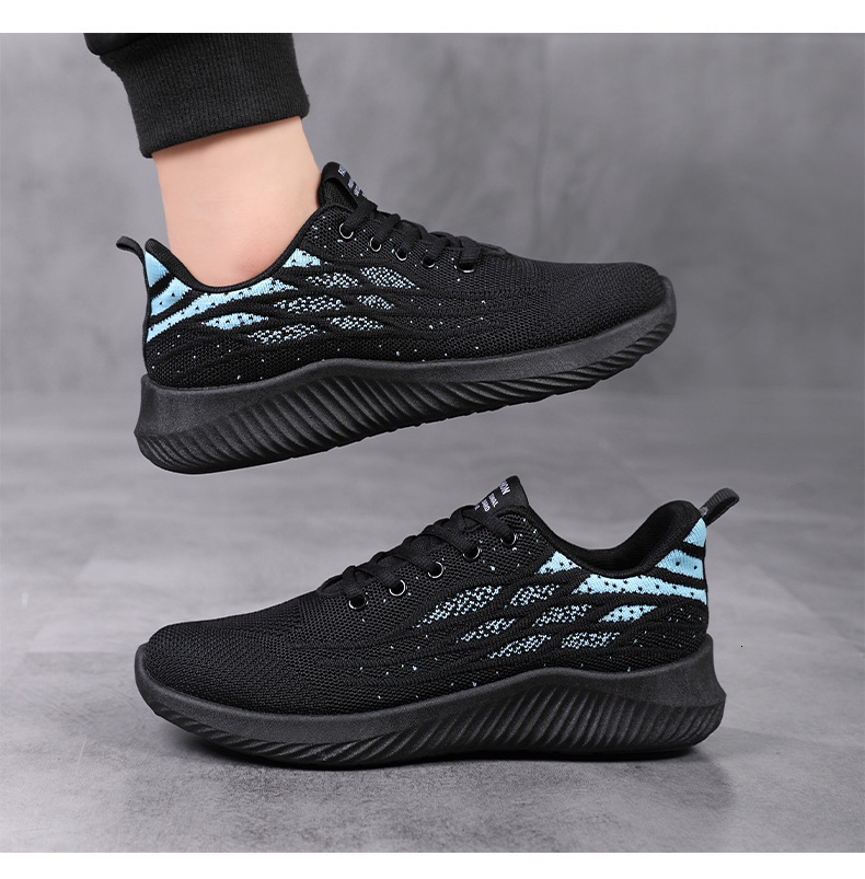 Sports Summer Spring and Autumn Running 2025 New Black Mesh Men's Casual Work Shoes