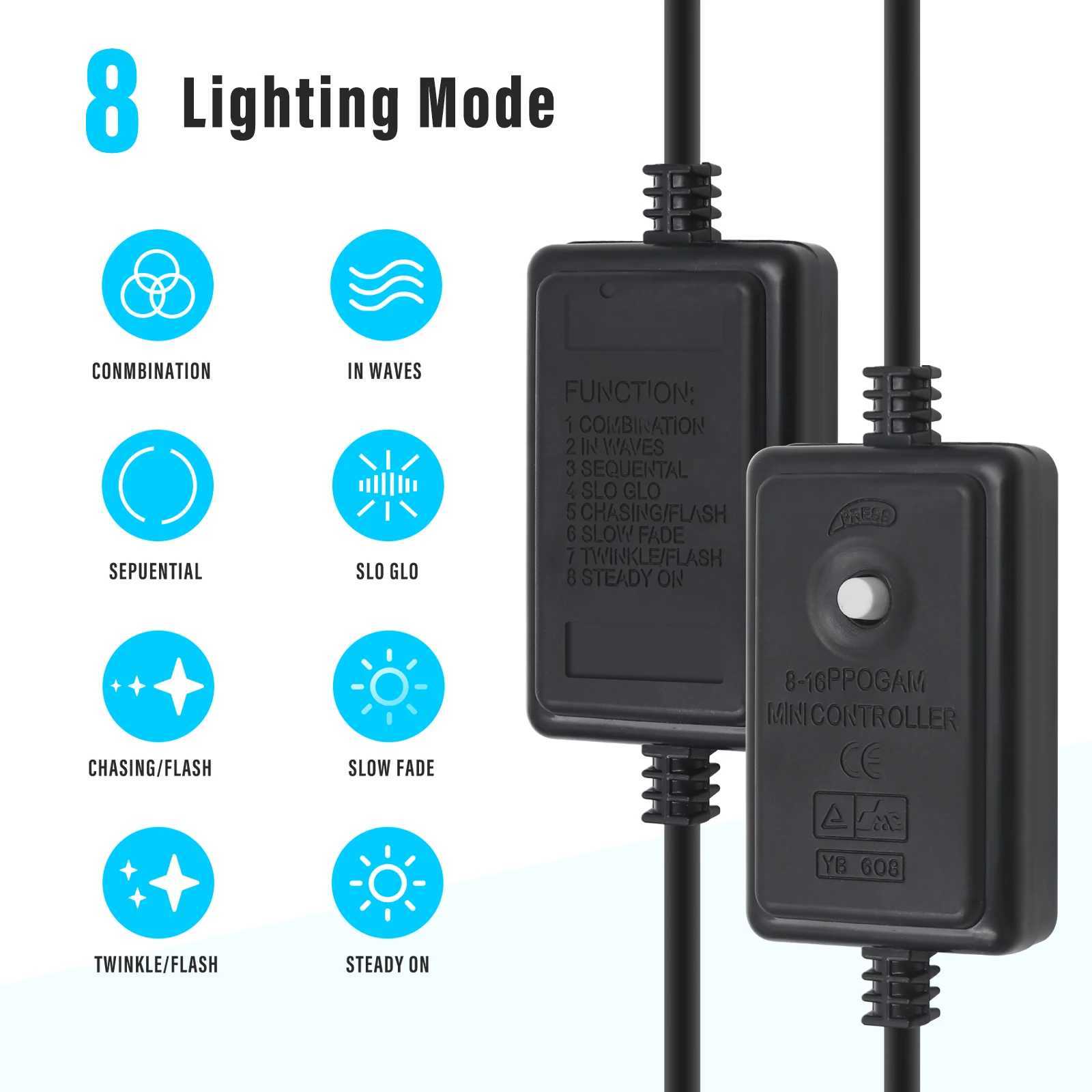 360 Neon LED Rope Light 220V 110V LED Strip String Fairy Lights 8 Modes Waterproof Rainbow Neon Strip for Home Garden Decoration W250701