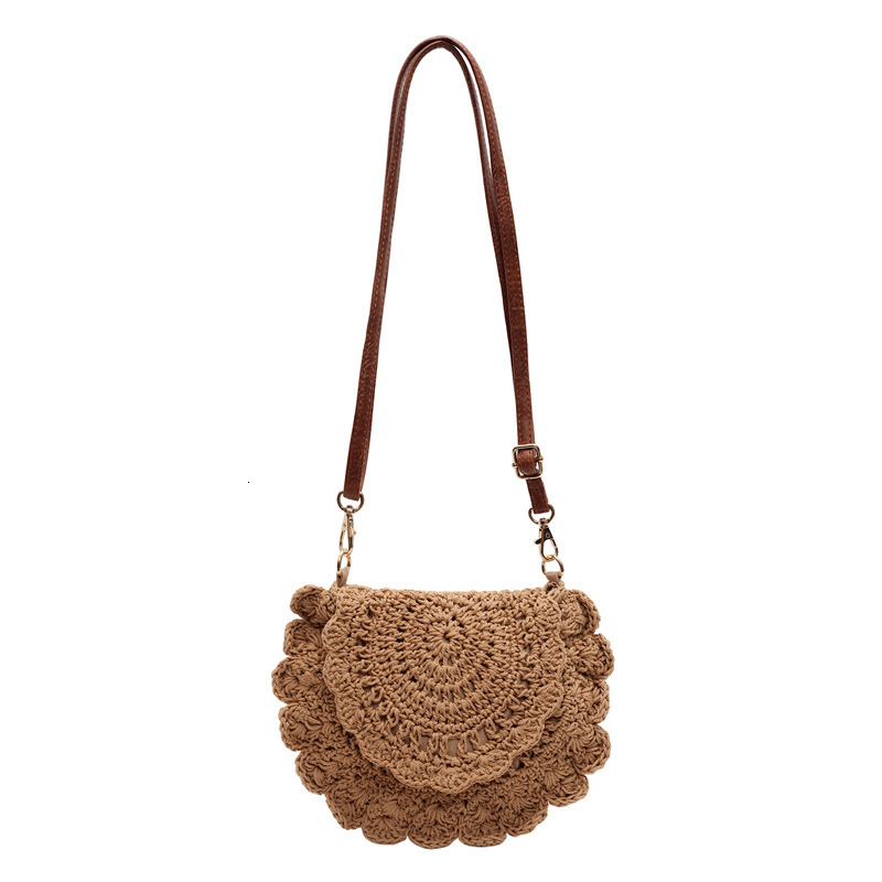 Free shipping designer Summer INS Straw Bag for Women 2025 New Casual Niche Stylish Woven Crossbody Bag Beach Vacation Beach Bag