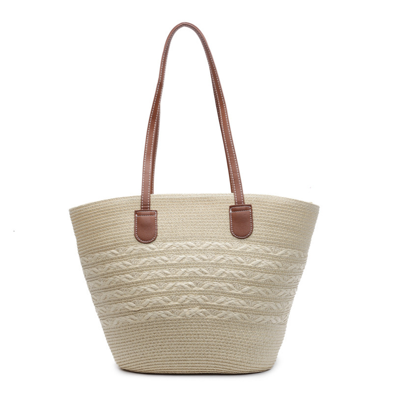 Free shipping designer Straw Beach Bag Versatile Handbag Large Capacity Shoulder Bag Basket French Style Straw Bag Bucket Tote Bag New Model