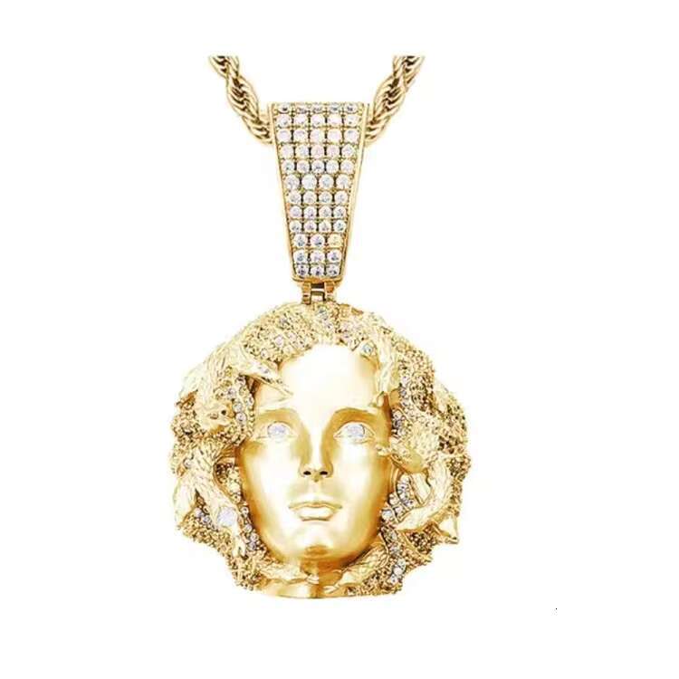 New Design Medusa Pendant 925 Silver VVS Moissanite Hip Hop Pendant for Necklace Jewelry