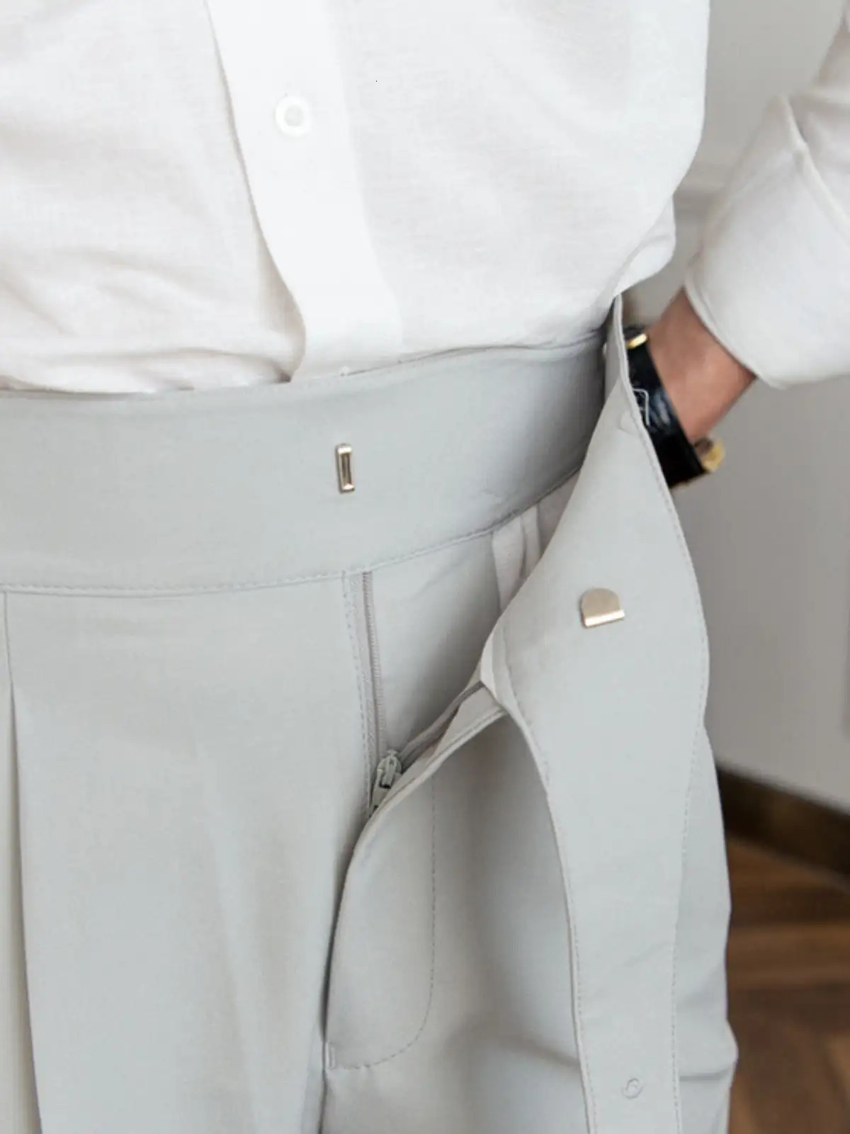 Naples Casual Business Attire Bottoms Men Slim Italian Gurkha Classic Trousers Comfortably Fit Your Curves Adjustable Waist 250707