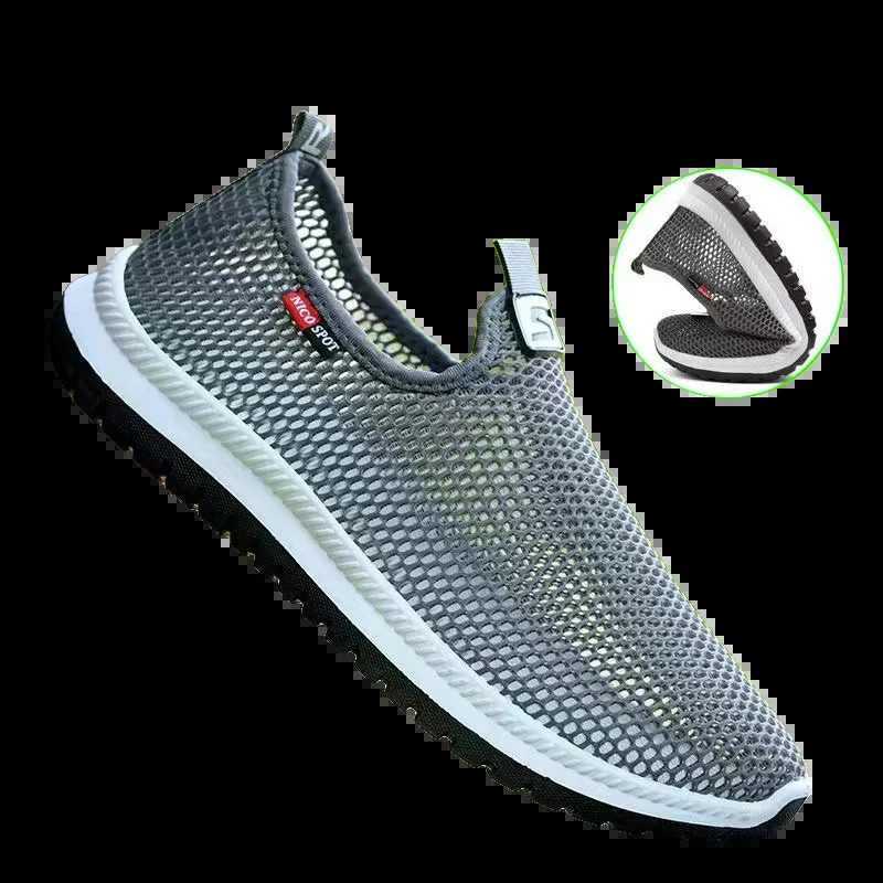 Mens breathable lightweight casual mesh sports shoes for summer outdoor soft sole running shoes fion walking shoes m sneakers Y250707