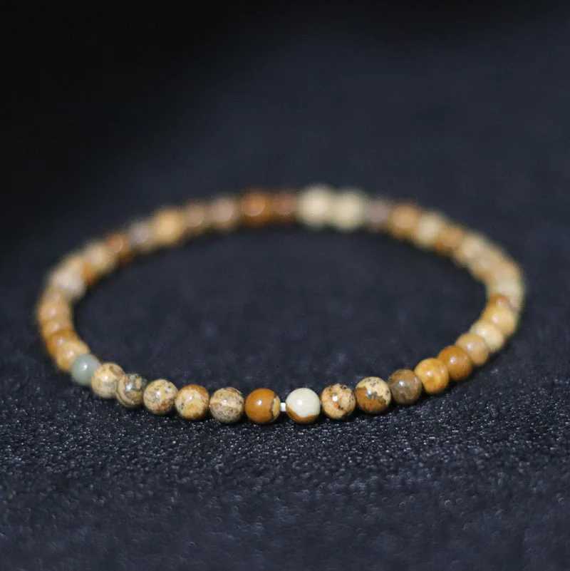 4mm Small Stone Bracelet For Women Men High Quality Map Lava Tiger Eye Beaded Bracelet Yoga Charm Bracelet Accessories Jewelry XJ250707