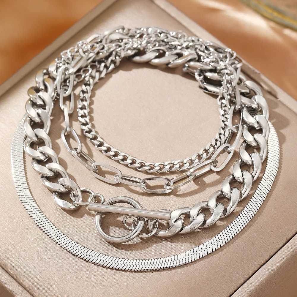 Stainless Steel Bracelets Gorgeous Exquisite Set of 4 Bracelets For Women Jewelry Personalized Recommendations For Anniversary XJ250707