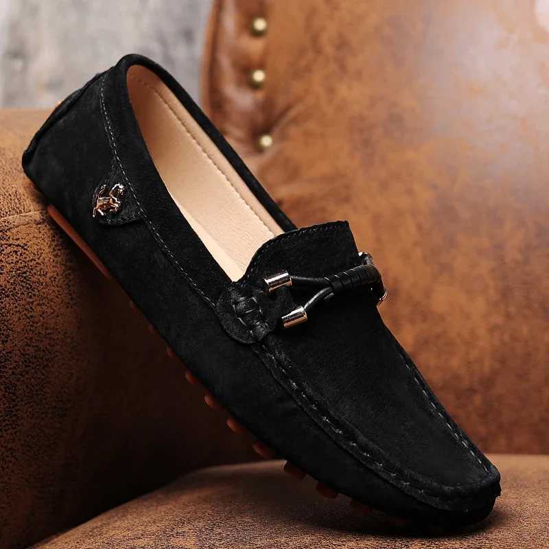 YRZL Men Fion Loafers Soft Cfortable Anti Slip Casual Shoes High Quality Outdoor Leisure Flats for Men Classic Shoes Y250707