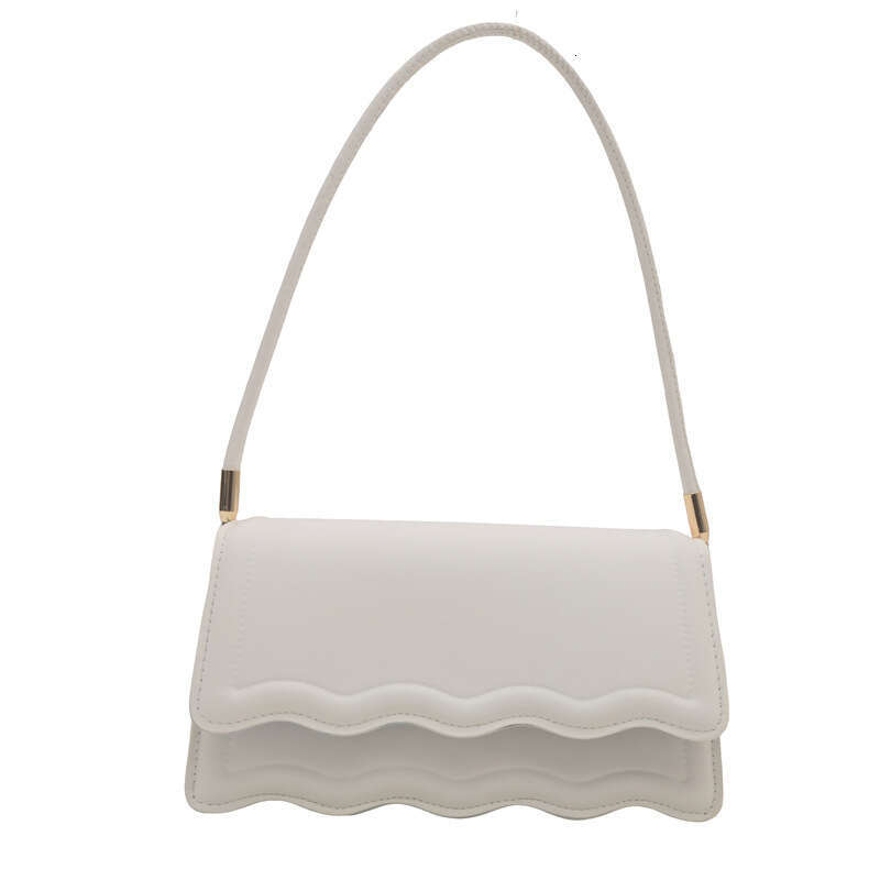 2025 Spring Autumn New Trendy Solid Color PU Shoulder for Women, Stylish and Elegant Lace Underarm Bag