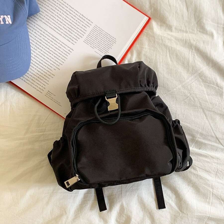 Small backpack nylon 2025 new fashionable casual backpack college style daily commuting backpack