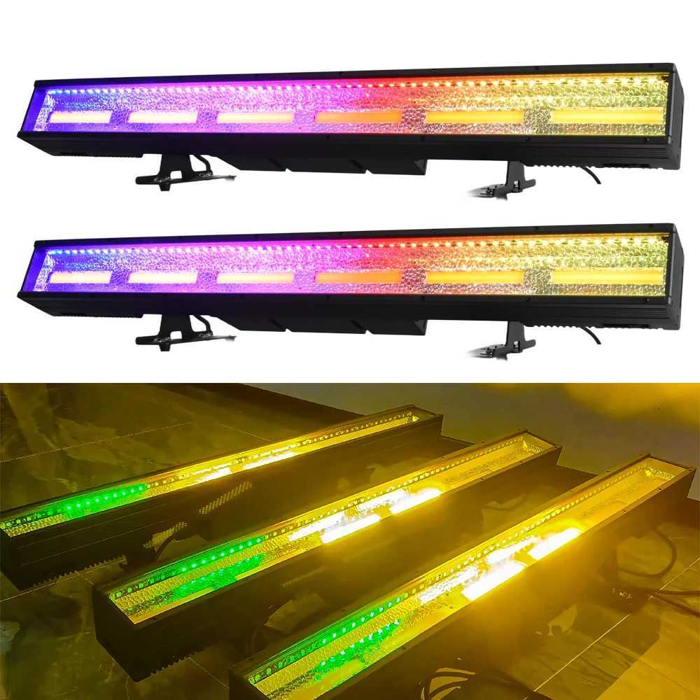 2PCS Waterproof LED 450W COB Retro RGB Wall Wash Strobe Effect Stage Lighting DMX Music Control Club Bar DJ Disco Flash Lamp W250701