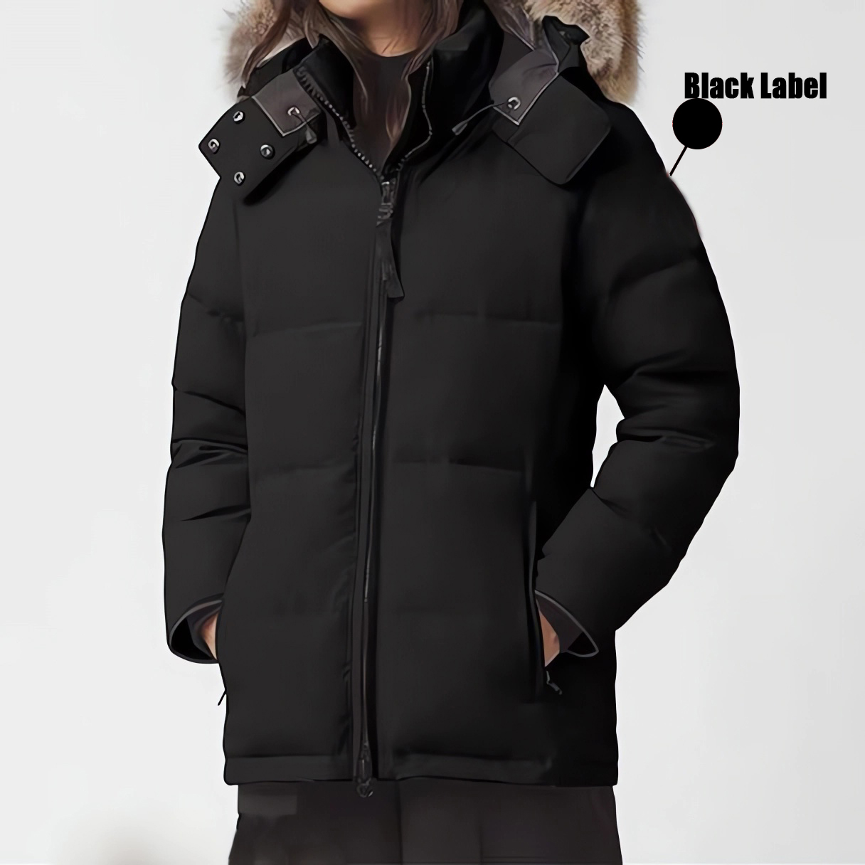 Women down jackets designer woman winter fur hooded puffer jacket parka thick warm outdoor ladies outerwear coats black navy grey