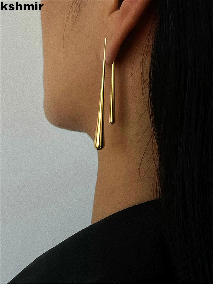 kshmir simple n fashion irregular long earrings a variety of wear method neutral earrings accessories gift 250701