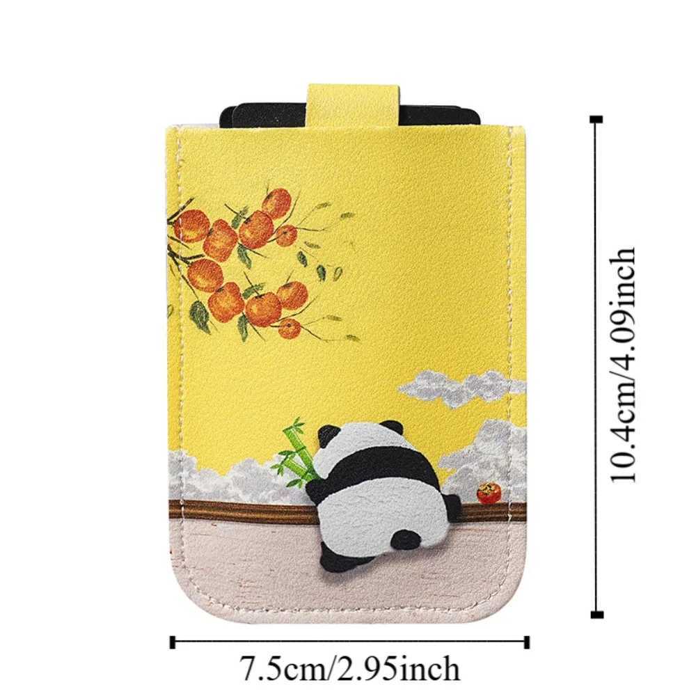 PU Leather Pl Out ID Cards Holder Pouch Thin Hasp Multi-Slot Card Bag Printed Letter Printed Y250707