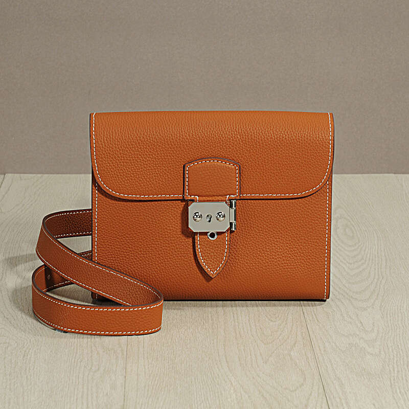 Leather Bag Bucket Bag New Casual Crossbody Cowhide Large Capacity Genuine Leather Shoulder Bag Two In One Clutch Korean Style Tote Bag