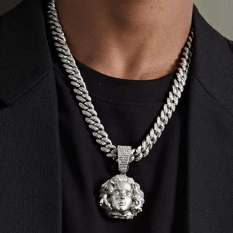 New Design Medusa Pendant 925 Silver VVS Moissanite Hip Hop Pendant for Necklace Jewelry