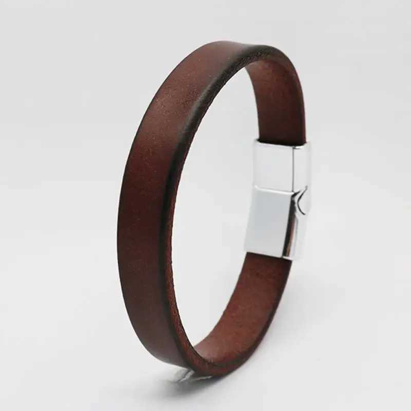 Jiayiqi Vintage Genuine Leather Wrap Cord Cuff Bracelet For Hand Wrist Wristband Men Woman Punk Bangle Couple Jewelry Gift XJ250707