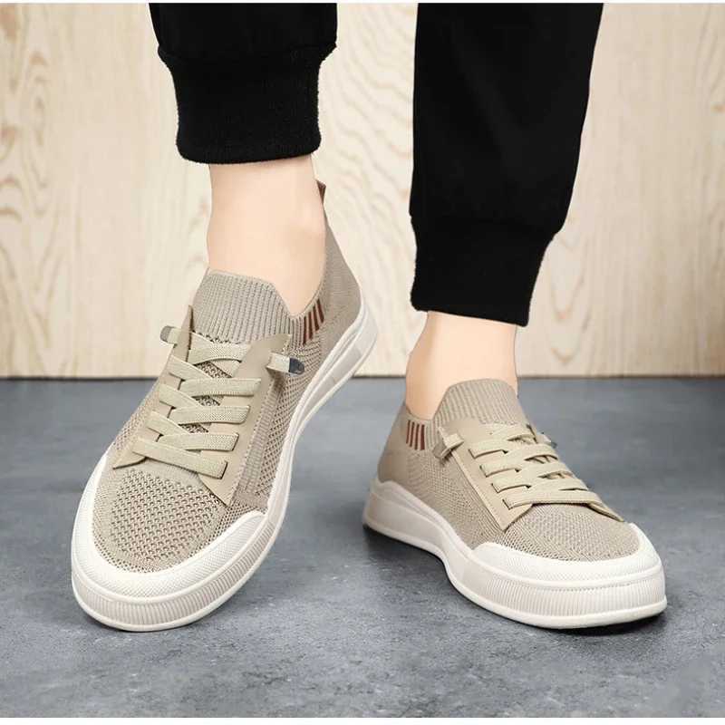 Shoes Mens Summer 2025 Mens Shoes Solid Color Casual Canvas Shoes Breathable Single sing shoes Y250707