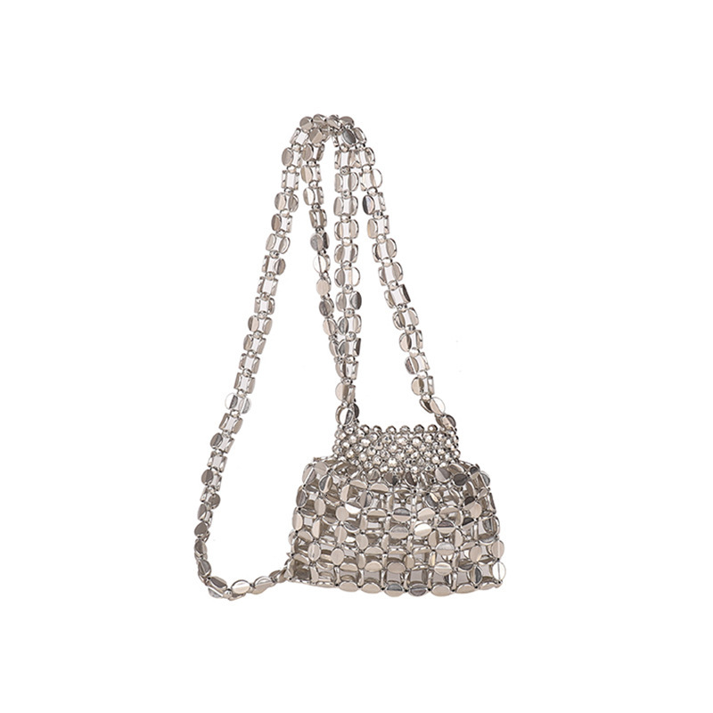 Free shipping designer High-end Fashion Woven Bag for Women 2025 New Handmade Beaded Shoulder Bag Crossbody Bag Exquisite Versatile Finished Bag