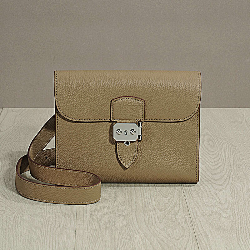 Leather Bag Bucket Bag New Casual Crossbody Cowhide Large Capacity Genuine Leather Shoulder Bag Two In One Clutch Korean Style Tote Bag