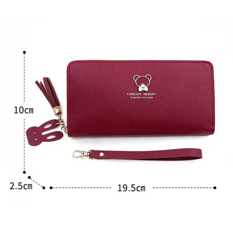 New Wen Phe Bags Lg Wallets Name Engraving Cute Card Holder Zipper Fem Purse Minimalist Coin Pocket Wens Wallet Y250707