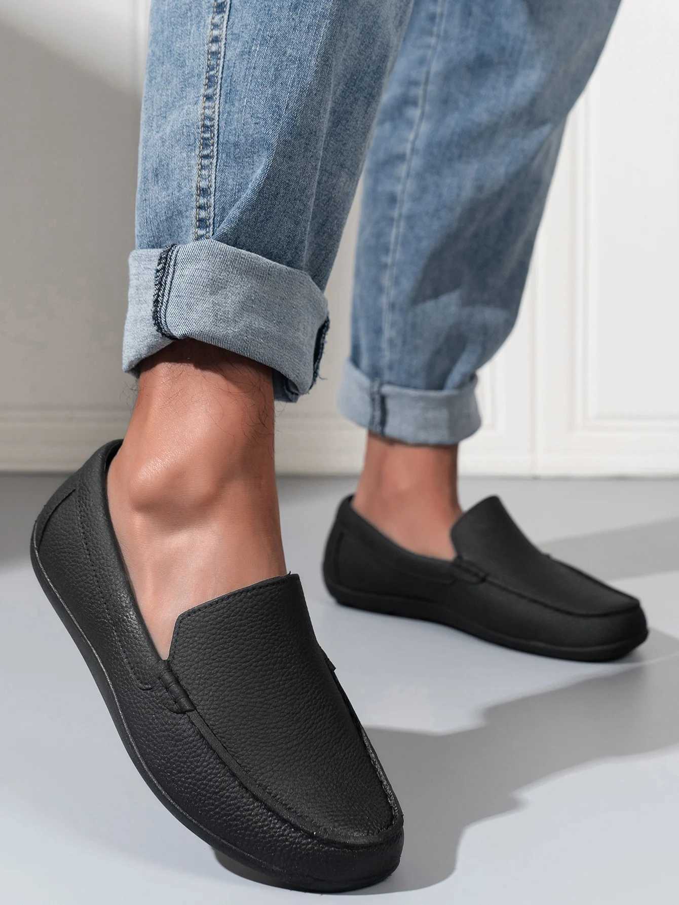 Mens Casual Shoes Waterproof Non-Slip Wear-Resistant Lightweight Slip-On Casual Shoes for Going Out and Work Y250707