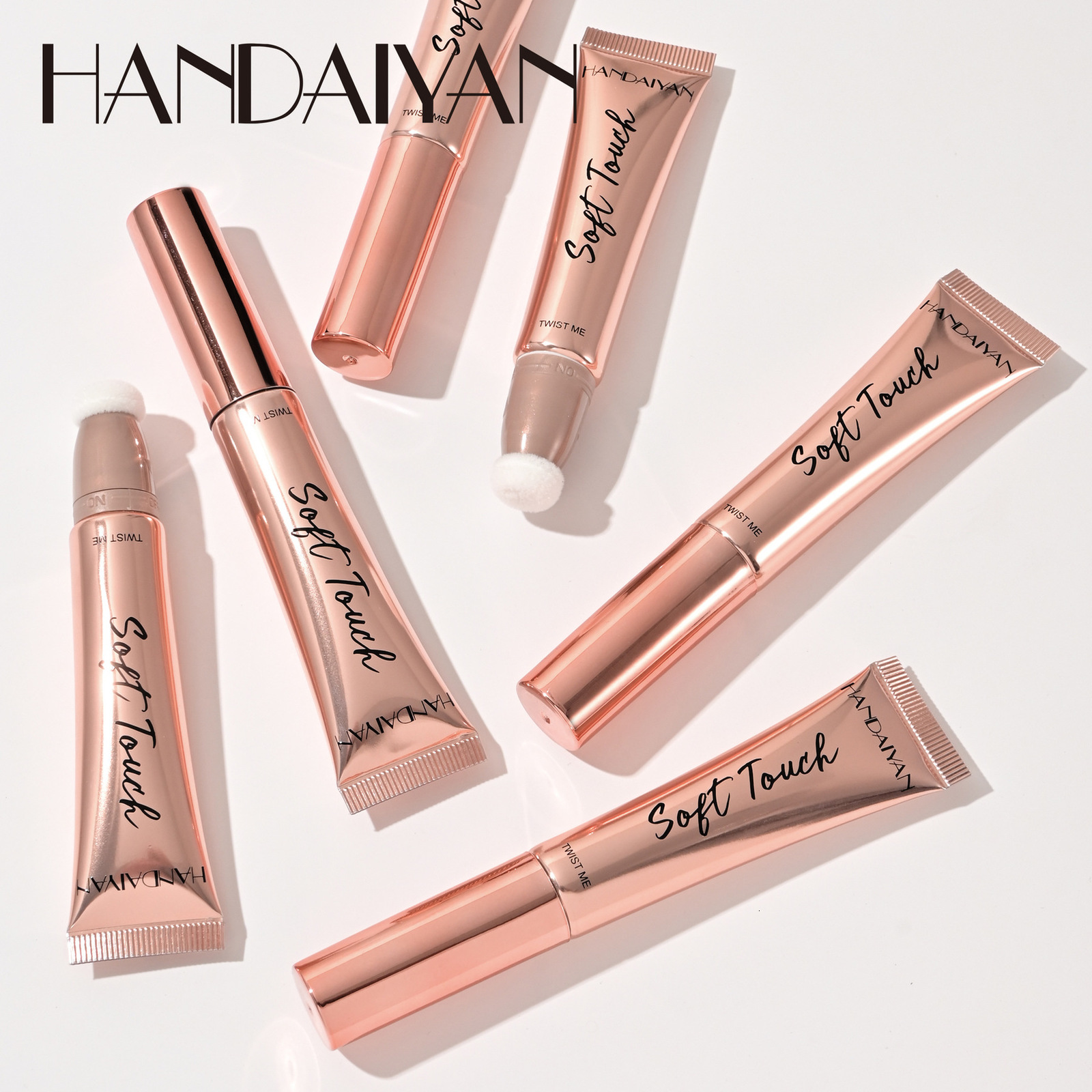 Cream Bronzer Contour Blusher Beauty Wand Highlighter Blush With Cushion Liquid Face Bronzer Wand Stick Applicator Makeup 240624